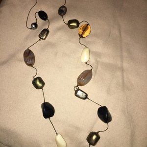 CUTE STONES IN YELLOWS AND BROWNS  13 INCHES NEW
